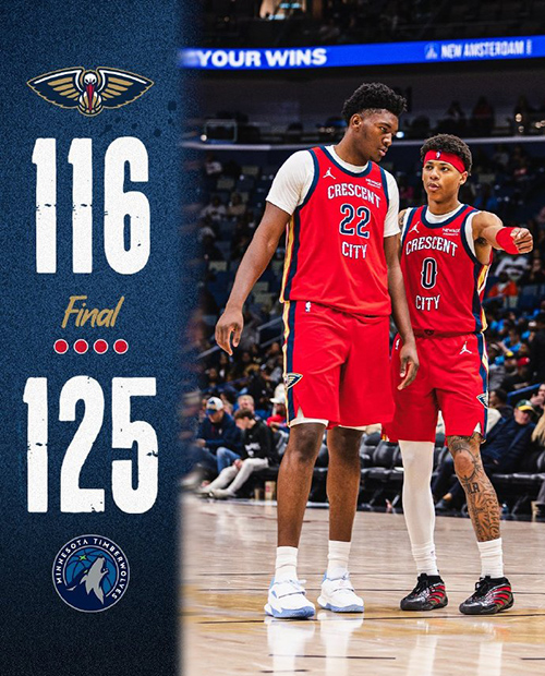 12月05日 NBA常规赛 森林狼vs鹈鹕 全场录像及集锦